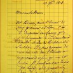 Manuscrit : Lettre du 13/09/1818 adressée par M. CORVETTO ?