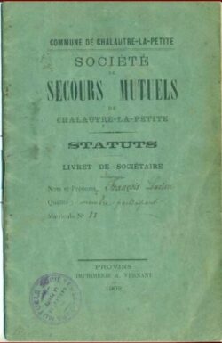 Société de Secours Mutuels de CHALAUTRE-LA-PETITE