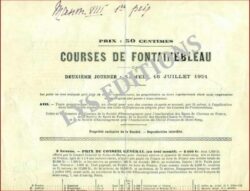 Courses de FONTAINEBLEAU