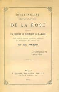 Dictionnaire historique et artistique DE LA ROSE