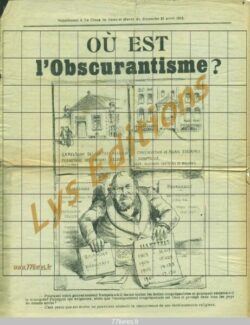 Où est l'Obscurantisme ?