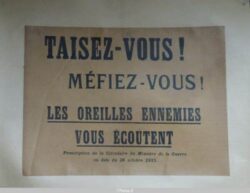 Affiche : Taisez-vous ! Méfiez-vous !