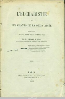 L'Eucharistie ou les chants de la soeur ainée