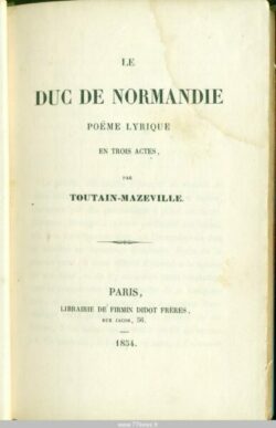 Le Duc de Normandie