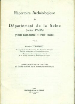 Répertoire archéologique du département de la SEINE (moins Paris)