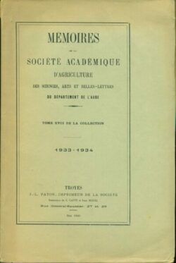 Mémoires de la société du département de l'Aube