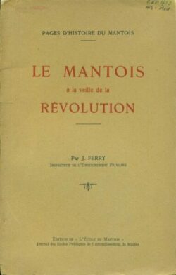 Le Mantois à la veille de la Révolution