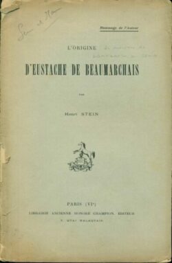 L'origine d'Eustache de Beaumarchais