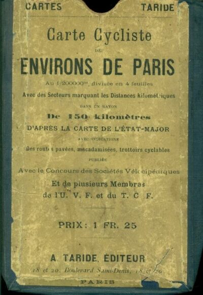 Carte Cycliste des ENVIRONS DE PARIS