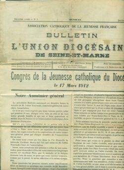 Bulletin de l'Union Diocésaine de Seine-et-Marne