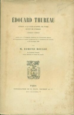 THUREAU Edouard, originaire de MELUN