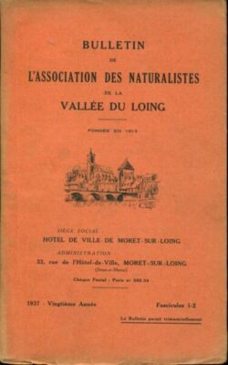 1937 - Bulletin de l'Association des Naturalistes de la Vallée du Loing