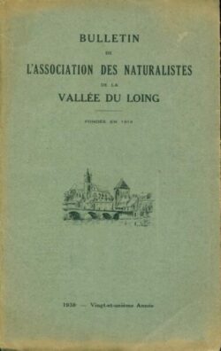 1938 - Bulletin de l'Association des Naturalistes de la Vallée du Loing