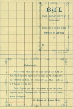 Le CHATELET-EN-BRIE - Bal de Société