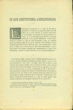 MONTEREAU - Un curé constitutionnel et révolutionnaire