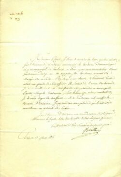 Lettre de monsieur de VITROLLES