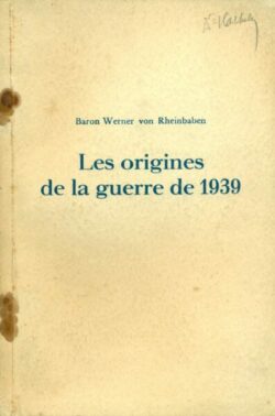 Les origines de la guerre de 1939