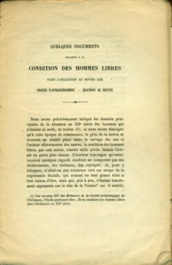 LES HOMMES LIBRES en Orléanais