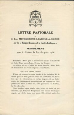 Lettre Pastorale