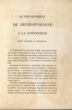 Le département de la Seine et Marne a la convention