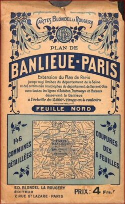 Plan de Banlieue-Paris - Feuille NORD