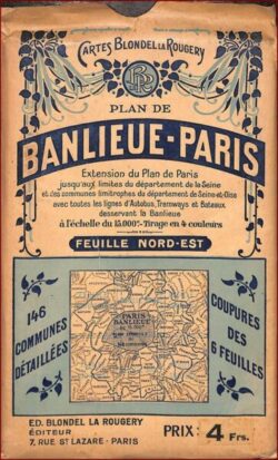 Plan de Banlieue-Paris - Feuille NORD-EST