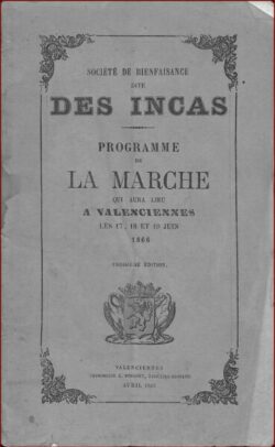 Programme de la marche qui aura lieu à VALENCIENNES