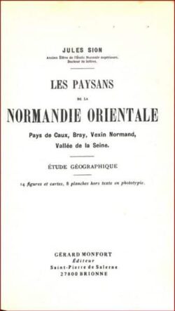 Les paysans de la NORMANDIE Orientale