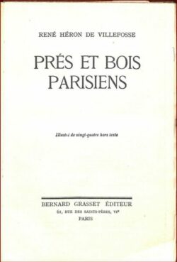 Prés et bois parisiens