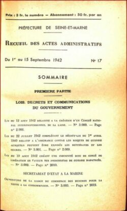 Recueil des Actes administratifs de Seine-et-Marne