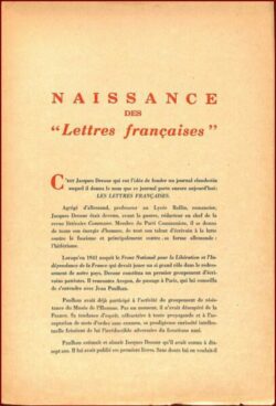 Les Lettres Française clandestines