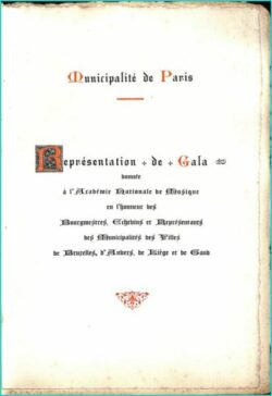 Paris - Soirée du 4 avril 1911