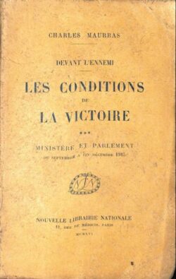 Les conditions de la Victoire