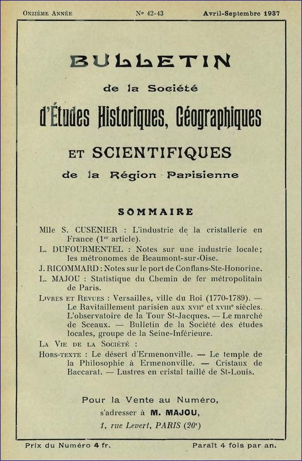 042-043-BULLETIN Sté d'Etudes Hist., Géog. et Scient. Région Parisienne