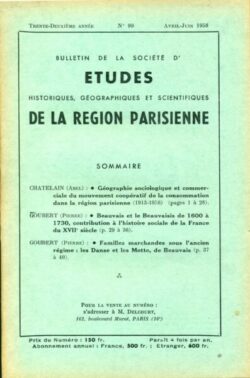 099-BULLETIN Sté d'Etudes Hist., Géog. et Scient. Région Parisienne