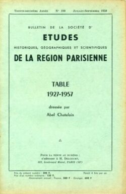 100-BULLETIN Sté d'Etudes Hist., Géog. et Scient. Région Parisienne