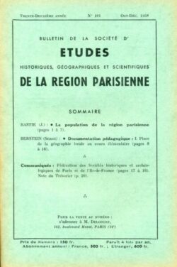 101-BULLETIN Sté d'Etudes Hist., Géog. et Scient. Région Parisienne