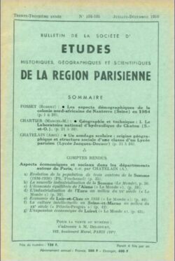 104-105-BULLETIN Sté d'Etudes Hist., Géog. et Scient. Région Parisienne