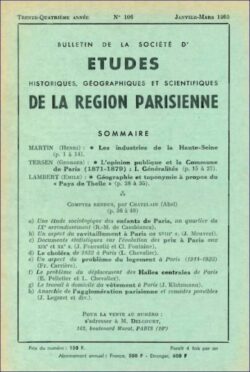 106-BULLETIN Sté d'Etudes Hist., Géog. et Scient. Région Parisienne