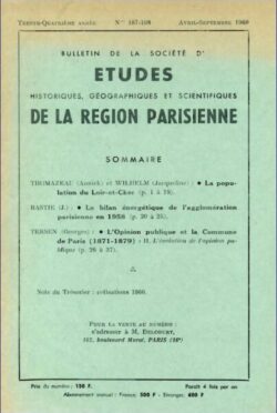 107-108-BULLETIN Sté d'Etudes Hist., Géog. et Scient. Région Parisienne