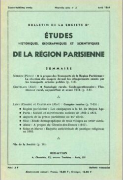 n02-BULLETIN Sté d'Etudes Hist., Géog. et Scient. Région Parisienne