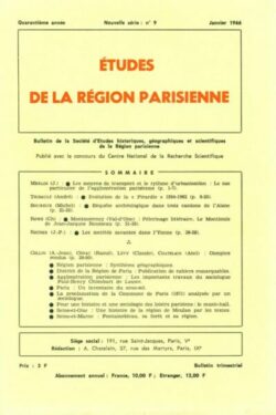 n09-BULLETIN Sté d'Etudes Hist., Géog. et Scient. Région Parisienne