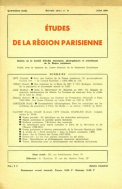 n11-BULLETIN Sté d'Etudes Hist., Géog. et Scient. Région Parisienne