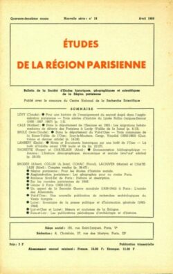 n18-BULLETIN Sté d'Etudes Hist., Géog. et Scient. Région Parisienne