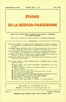 n22-BULLETIN Sté d'Etudes Hist., Géog. et Scient. Région Parisienne