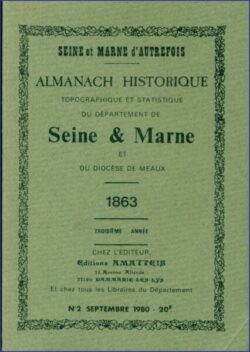 ALMANACH HISTORIQUE 1863 de S ET M