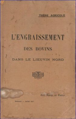 L'engraissement des Bovins