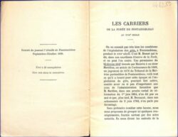 Les carriers de la forêt de Fontainebleau au XVIIè siècle