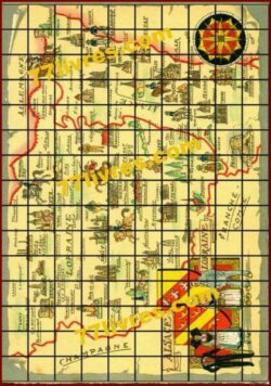 Carte d'ALSACE LORRAINE