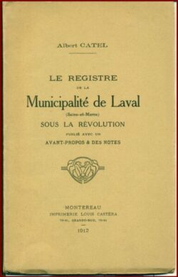 Le registre de la Municipalité de LAVAL